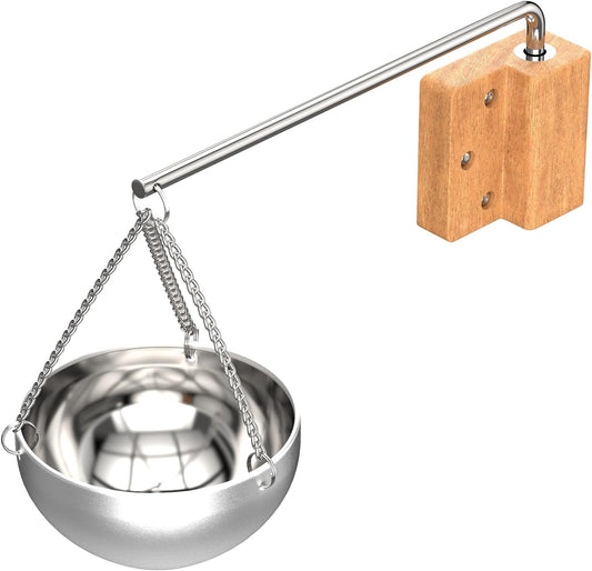 Cuenco colgante de acero inoxidable para esencias de sauna