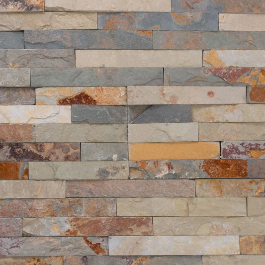 Piedra natural tipo laja para pared de sauna 60 por 15 centímetros